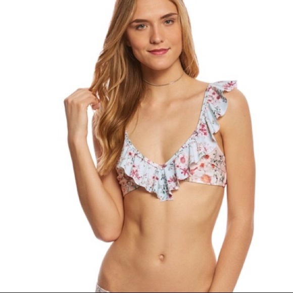 floral swim top